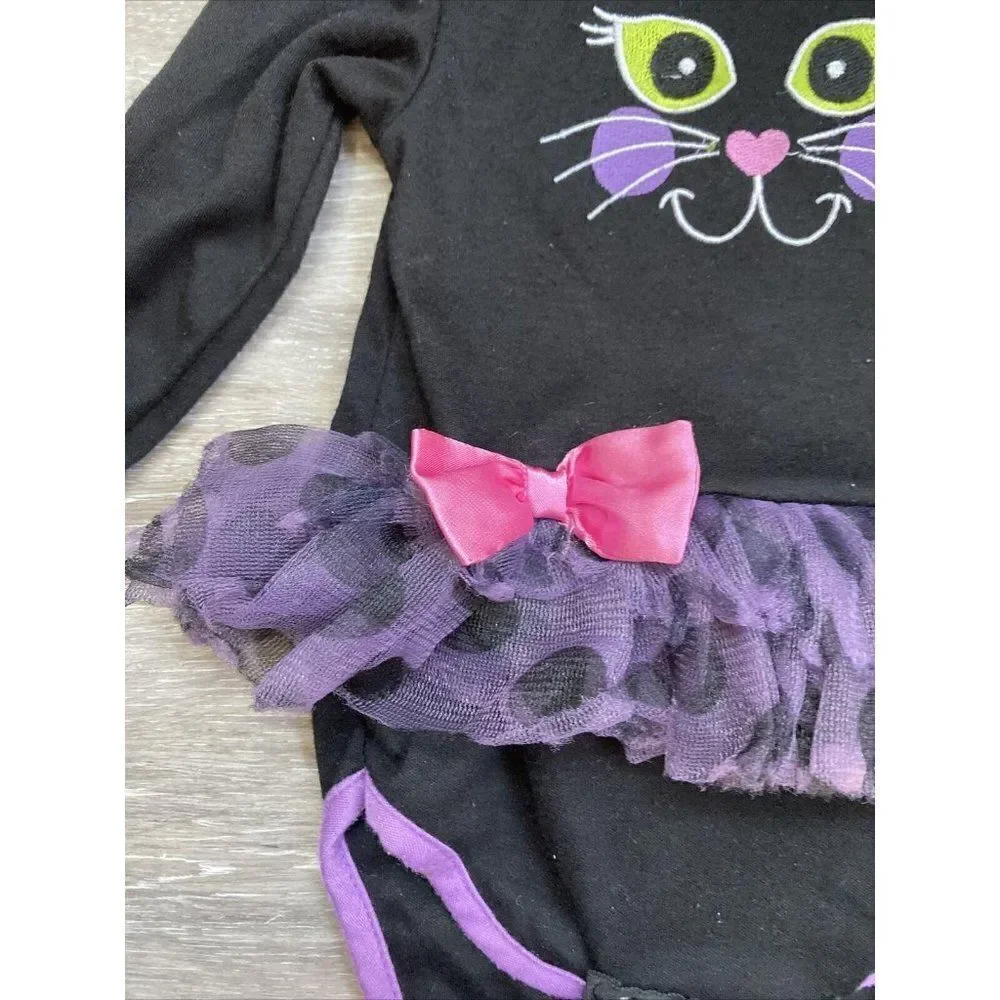 Black Cat HALLOWEEN ~ Infant CREEPER BODYSUIT ~ Sz